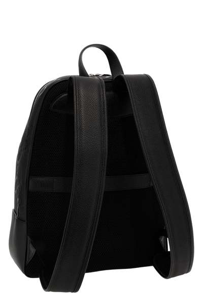 Shop Gucci Men 'jumbo Gg' Big Backpack In Black