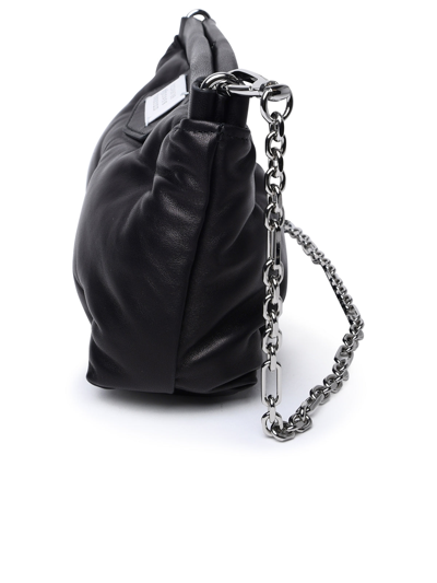 Shop Maison Margiela Woman  Black Leather Bag