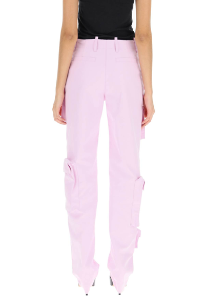 Shop Off-white Gabardine Cargo Pants Women In Pink