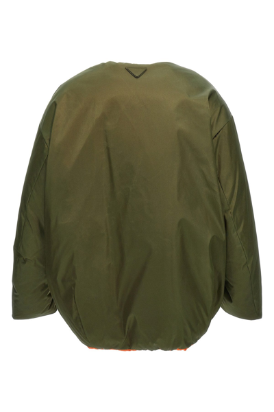 Shop Prada Men Re-nylon Reversible Down Jacket In Multicolor