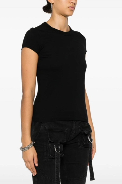 Shop Rick Owens Women 'cropped Level Tee' T-shirt In Black