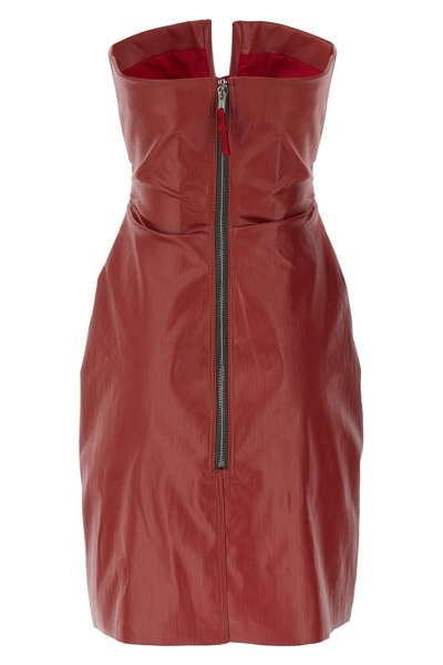 Shop Rick Owens Women 'prong Mini' Dress In Red