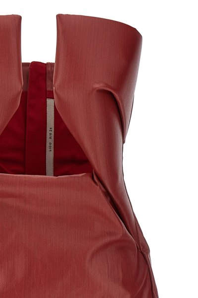 Shop Rick Owens Women 'prong Mini' Dress In Red