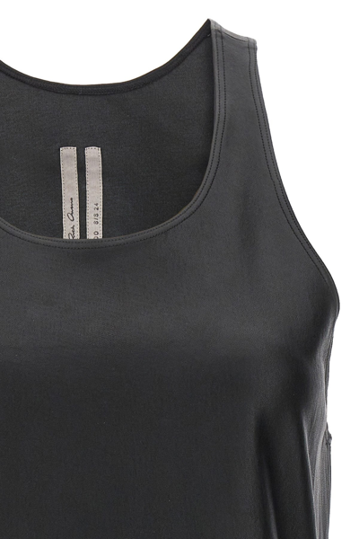 Shop Rick Owens Women Stretch Leather Top In Black