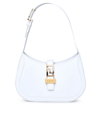 Shop Versace Woman White Leather Bag