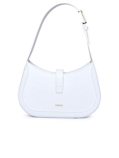 Shop Versace Woman White Leather Bag