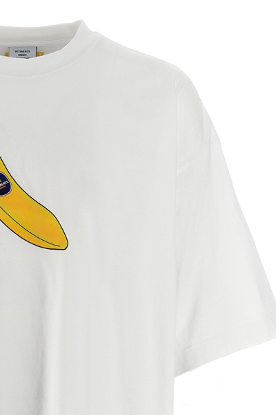 Shop Vetements Women 'banana' T-shirt In White