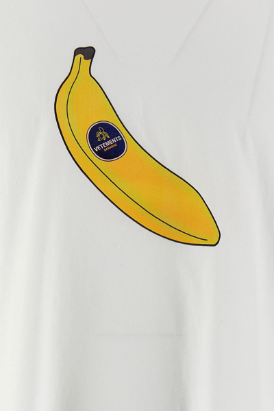 Shop Vetements Women 'banana' T-shirt In White