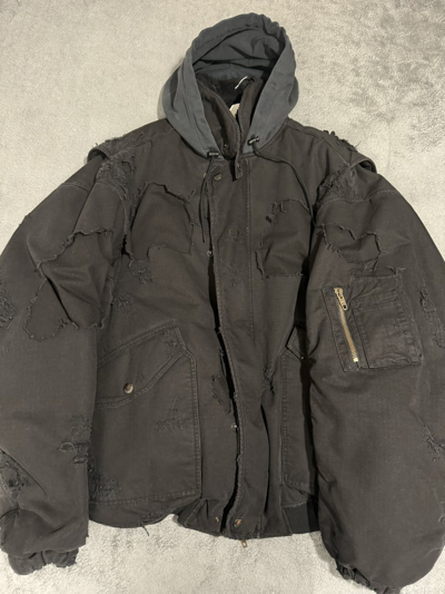 BALENCIAGA UNITY DESTROYED BOMBER JACKET