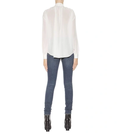 Shop Tom Ford Silk Blouse In White