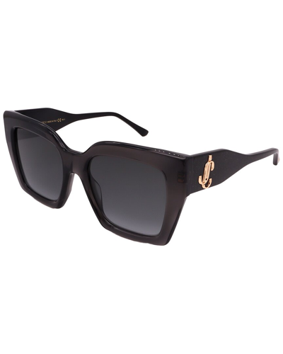 Shop Jimmy Choo Women's Elenig/s 53mm Sunglasses In Black