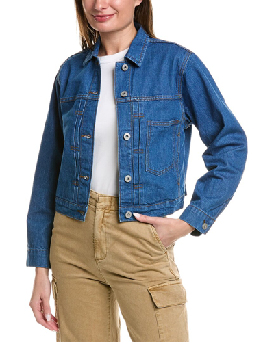 Shop Alex Mill Trucker Jacket In Blue