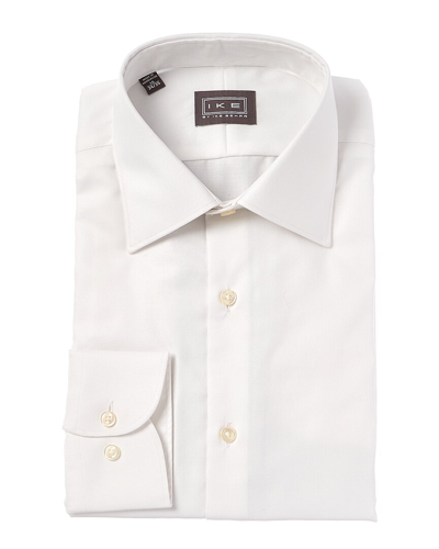 Shop Ike Behar Contemporary Fit Woven Dress Shirt In White