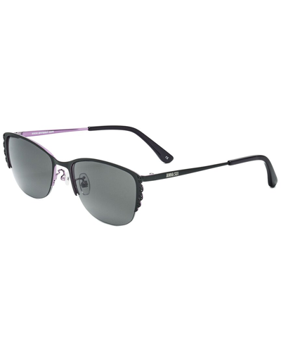 Shop Anna Sui Women's As270-1a 53mm Sunglasses In Black