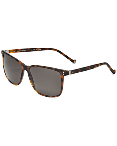 Shop Hackett Bespoke Men's Heb181 56mm Sunglasses In Brown