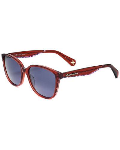 Shop Christian Lacroix Women's Cl1114 53mm Sunglasses In Red