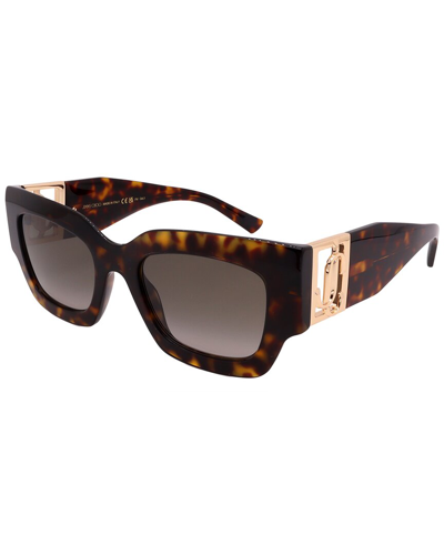 Shop Jimmy Choo Women's Nena/s 51mm Sunglasses In Brown