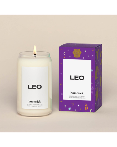 Shop Homesick Leo Scented Candle In White