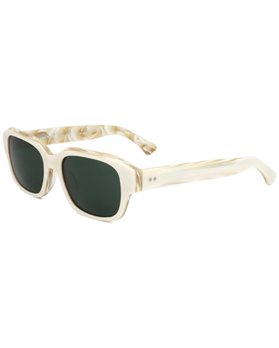 Shop Dries Van Noten X Linda Farrow Unisex Dvn124 52mm Sunglasses In White