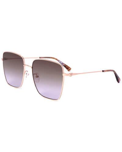 Shop Moschino Women's Mos072 59mm Sunglasses In Gold