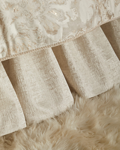 Austin Horn Collection Giselle Queen Ruffled Dust Skirt In Ivory