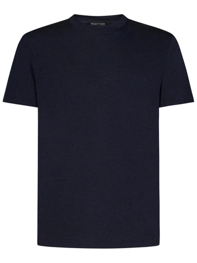 Shop Tom Ford T-shirt  In Blu
