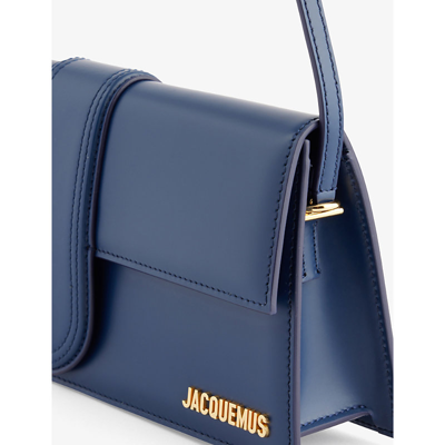 Shop Jacquemus Women's Dark Navy Le Bambino Long Leather Shoulder Bag