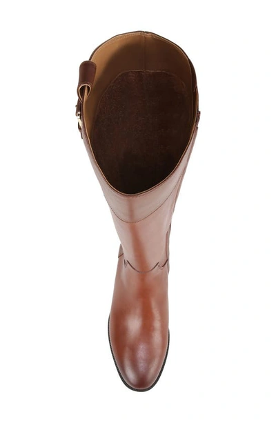 Shop Vionic Phillip Water Repellent Riding Boot In Brown Wide Calf