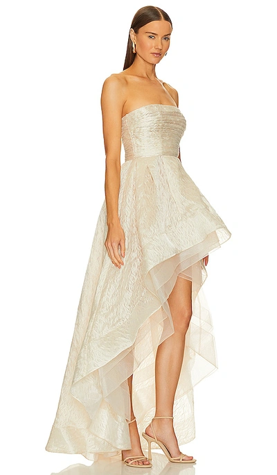 Bronx And Banco Tiara Gown In Cream
