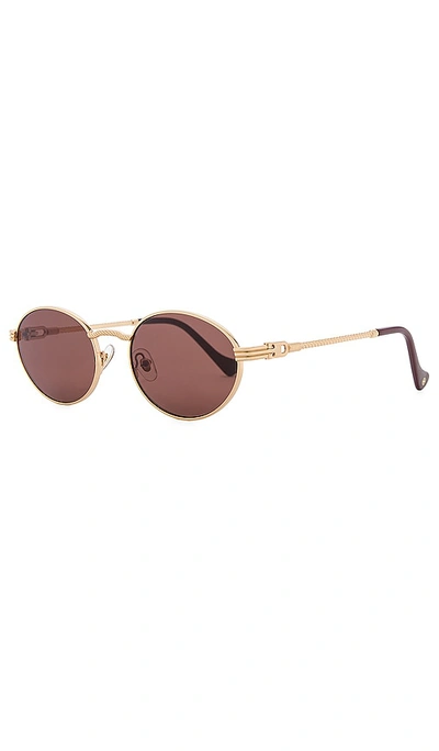 Shop Devon Windsor Memphis Sunglasses In Æ£•è‰²