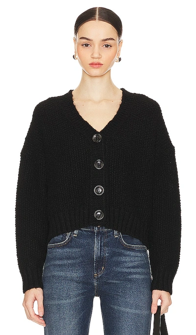 Shop Lovers & Friends Lili Button Front Cardigan In Black
