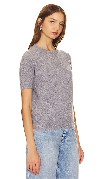 Shop Sophie Rue Adele Short Sleeve Sweater In Grey