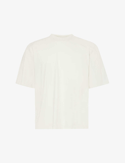 Shop Entire Studios Dart Boxy-fit Organic Cotton-jersey T-shirt In White