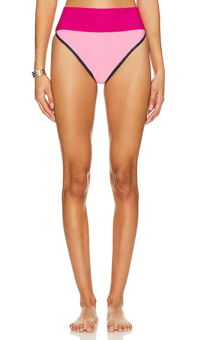 Shop Beach Riot Emmy Bikini Bottom In Amour Colorblock