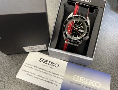 Pre-owned Seiko 5 Automatic Men's Nylon Band Watch Srpk71 Made In Japan With Tag