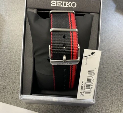 Pre-owned Seiko 5 Automatic Men's Nylon Band Watch Srpk71 Made In Japan With Tag