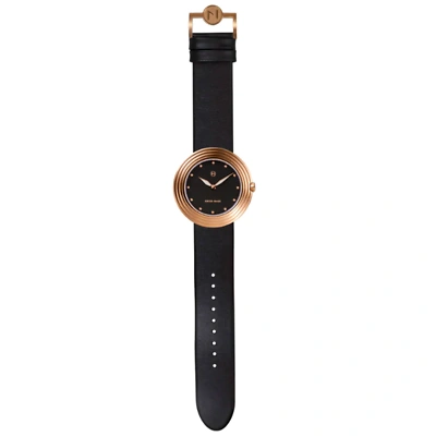 Pre-owned Nove Streamliner 40mm Black Rose Gold Watch - Brand