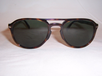 Pre-owned Persol Sunglasses Po 3235/s 24/31 Havana/green 55mm Authentic