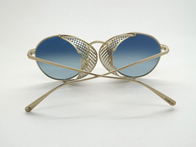 Pre-owned Oliver Peoples Brunello Cucinelli Ov1323s 5271q8 Cesarino-m Gold Sunglasses In Marine Gradient