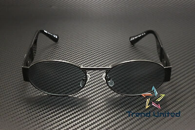 Pre-owned Versace Ve2264 1261 1 Matte Black Grey 56 Mm Unisex Sunglasses In Gray