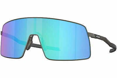 Pre-owned Oakley Sunglasses  Sutro Ti Satin Lead Prizm Sapphire Oo6013-04 In Blue