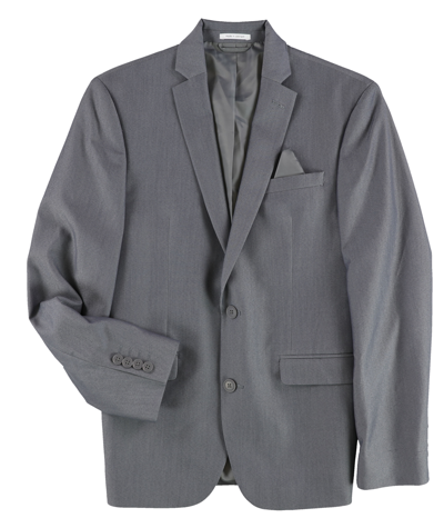 Pre-owned Bar Iii Mens Active Stretch Two Button Blazer Jacket In Gray