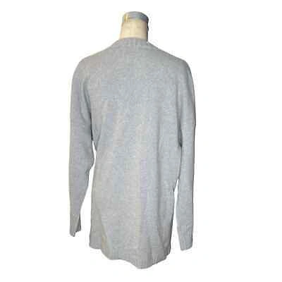 Pre-owned Outerknown M Women's Grey Cashmere Wrap Sweater With Tags In Gray