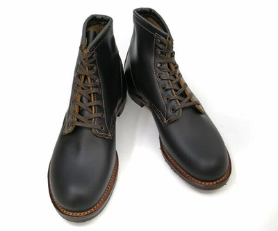 Pre-owned Red Wing Shoes Red Wing 9060 Beckman Boot Flat Box Width D Black Men Size 9-11 High Top Leather