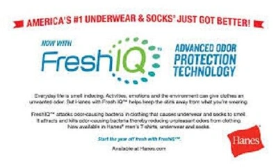 Pre-owned Hanes ® Men's 7-pairs Black Crew Socks Freshiq®- Comfortblend® Shoe Size 6-12