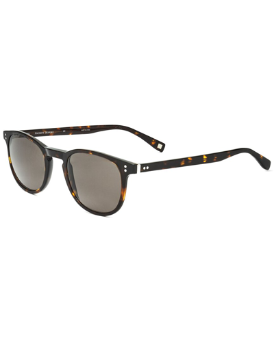Shop Hackett Bespoke Men's Heb138 48mm Sunglasses In Brown