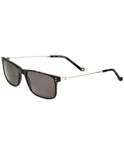 Shop Hackett Bespoke Men's Heb263 53mm Sunglasses In Brown