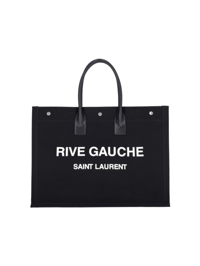 Saint Laurent Men Rive Gauche Handbag In Black