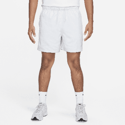 Nike Men's Club Flow Relaxed-fit 6" Drawstring Shorts In Grey