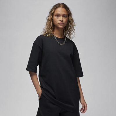 Shop Jordan Women's  Essentials Oversized T-shirt In Black